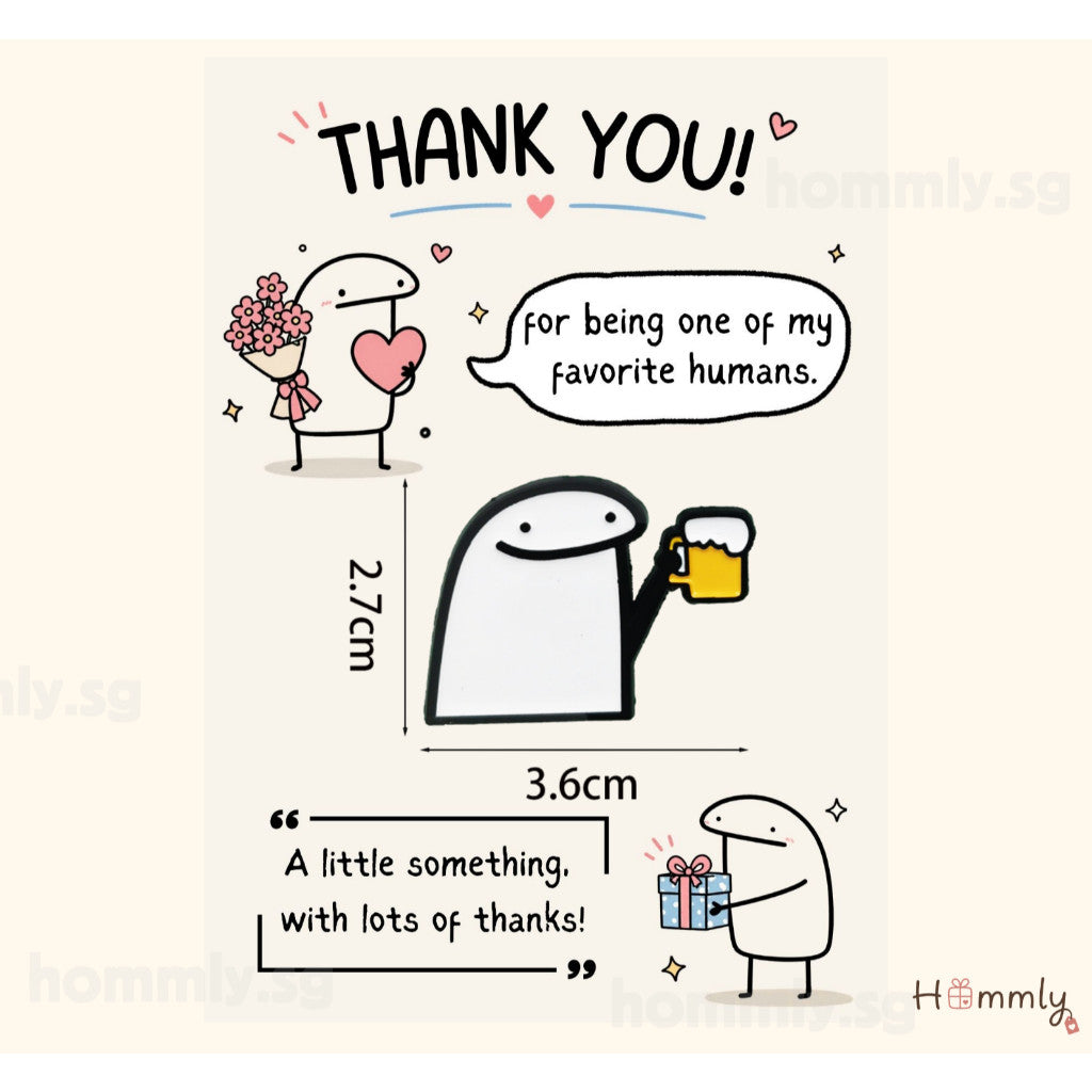 [Hommly SG Ready Stock] Card with Badge / Mix & Match Gift Set | Farewell / Appreciation Gift