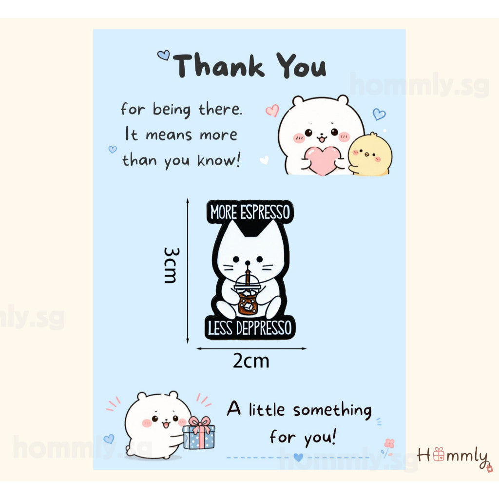 [Hommly SG Ready Stock] Card with Badge / Mix & Match Gift Set | Farewell / Appreciation Gift