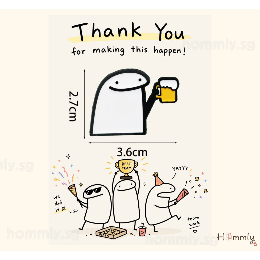[Hommly SG Ready Stock] Card with Badge / Mix & Match Gift Set | Farewell / Appreciation Gift