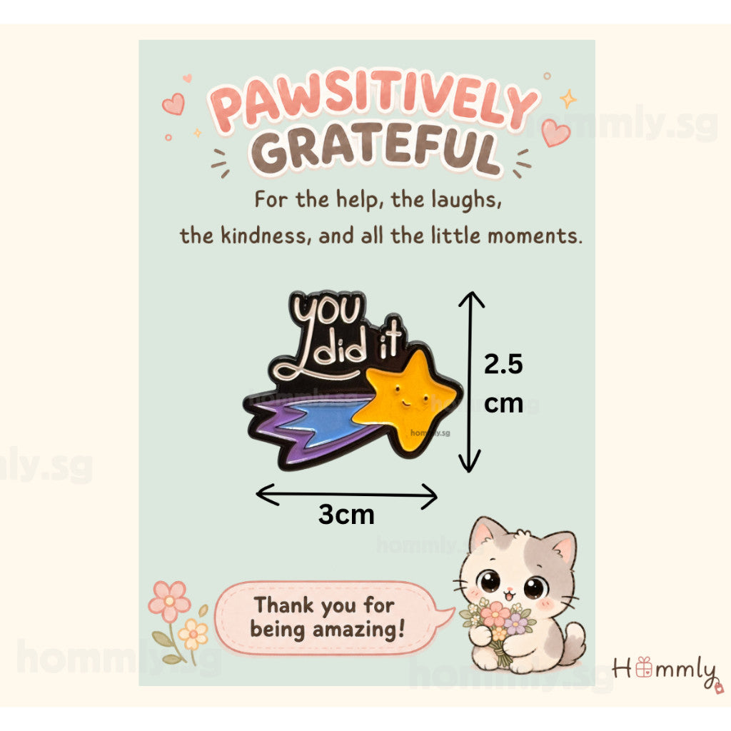 [Hommly SG Ready Stock] Card with Badge / Mix & Match Gift Set | Farewell / Appreciation Gift