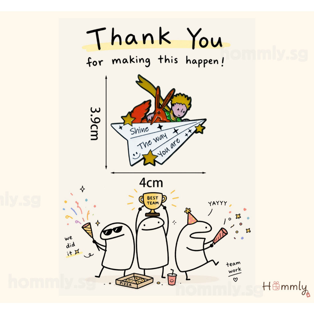 [Hommly SG Ready Stock] Card with Badge / Mix & Match Gift Set | Farewell / Appreciation Gift