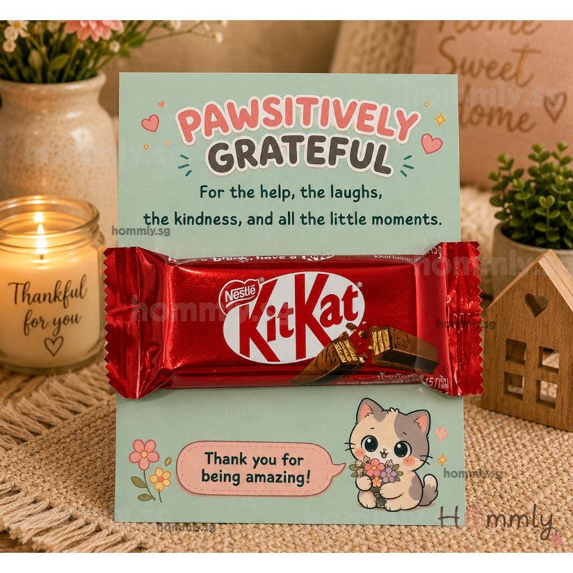 [Hommly SG Ready Stock] Farewell Gift Card with Chocolate | Halal Sweet (KitKat/TicTac(/Snickers) | Office Leaving Gift