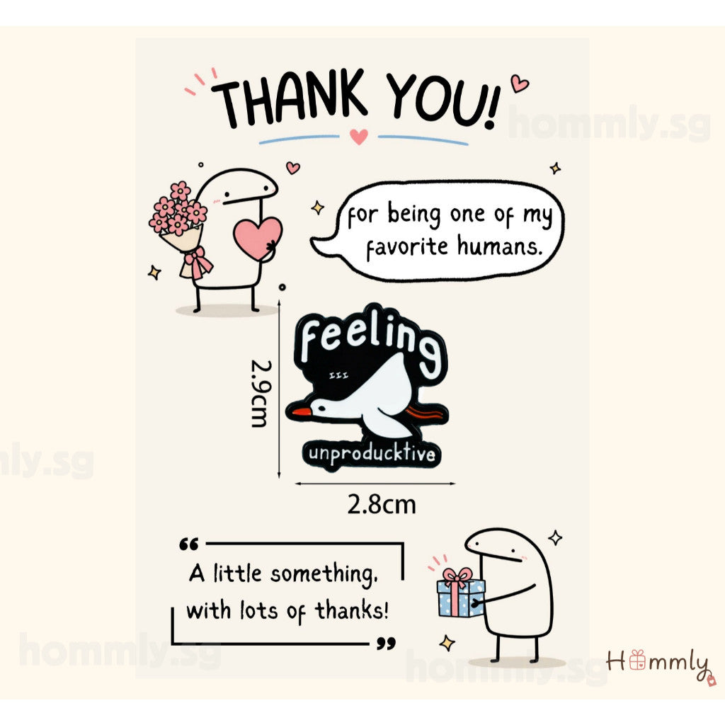 [Hommly SG Ready Stock] Card with Badge / Mix & Match Gift Set | Farewell / Appreciation Gift