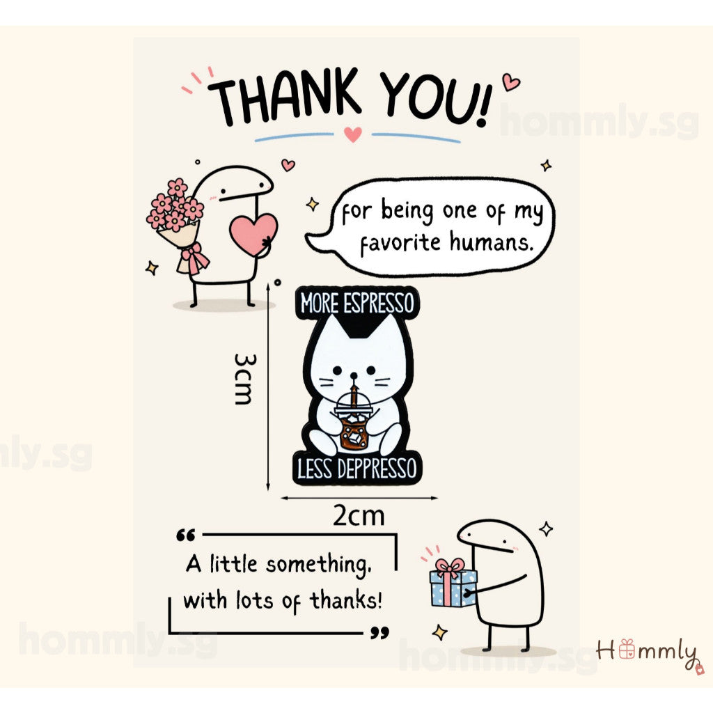 [Hommly SG Ready Stock] Card with Badge / Mix & Match Gift Set | Farewell / Appreciation Gift