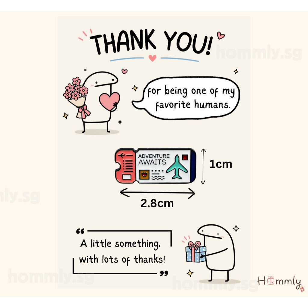 [Hommly SG Ready Stock] Card with Badge / Mix & Match Gift Set | Farewell / Appreciation Gift
