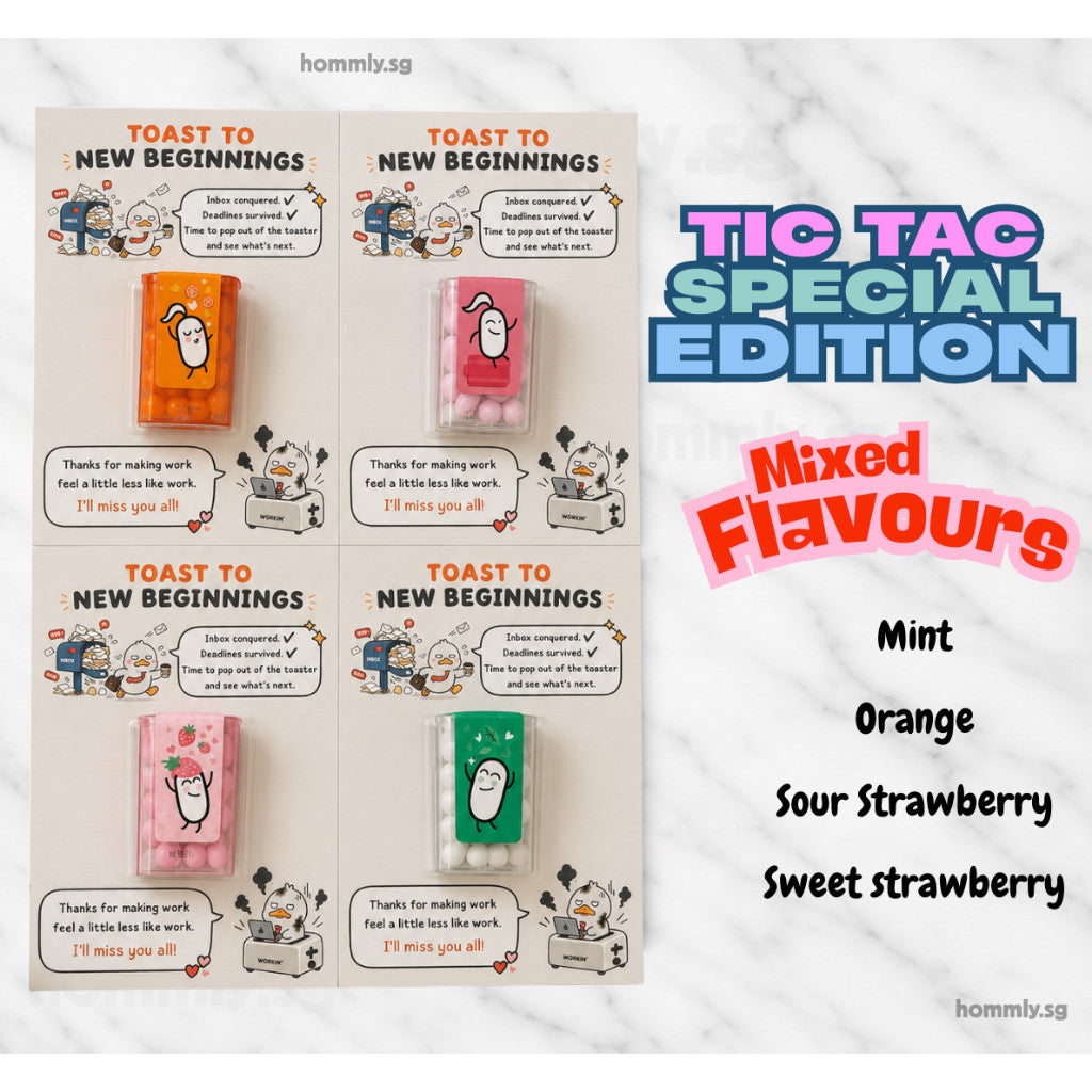 [Hommly SG Ready Stock] Farewell Gift Card with Chocolate | Halal Sweet (KitKat/TicTac(/Snickers) | Office Leaving Gift