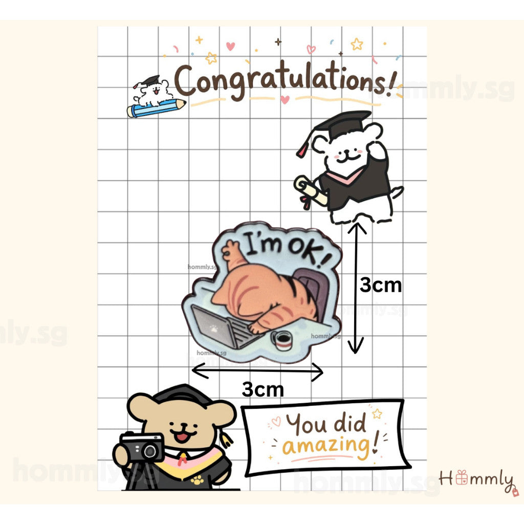 Graduation Gift Card with Treats & Badge | Congratulations Student Reward Gift | Primary School Graduation Gift | KitKat