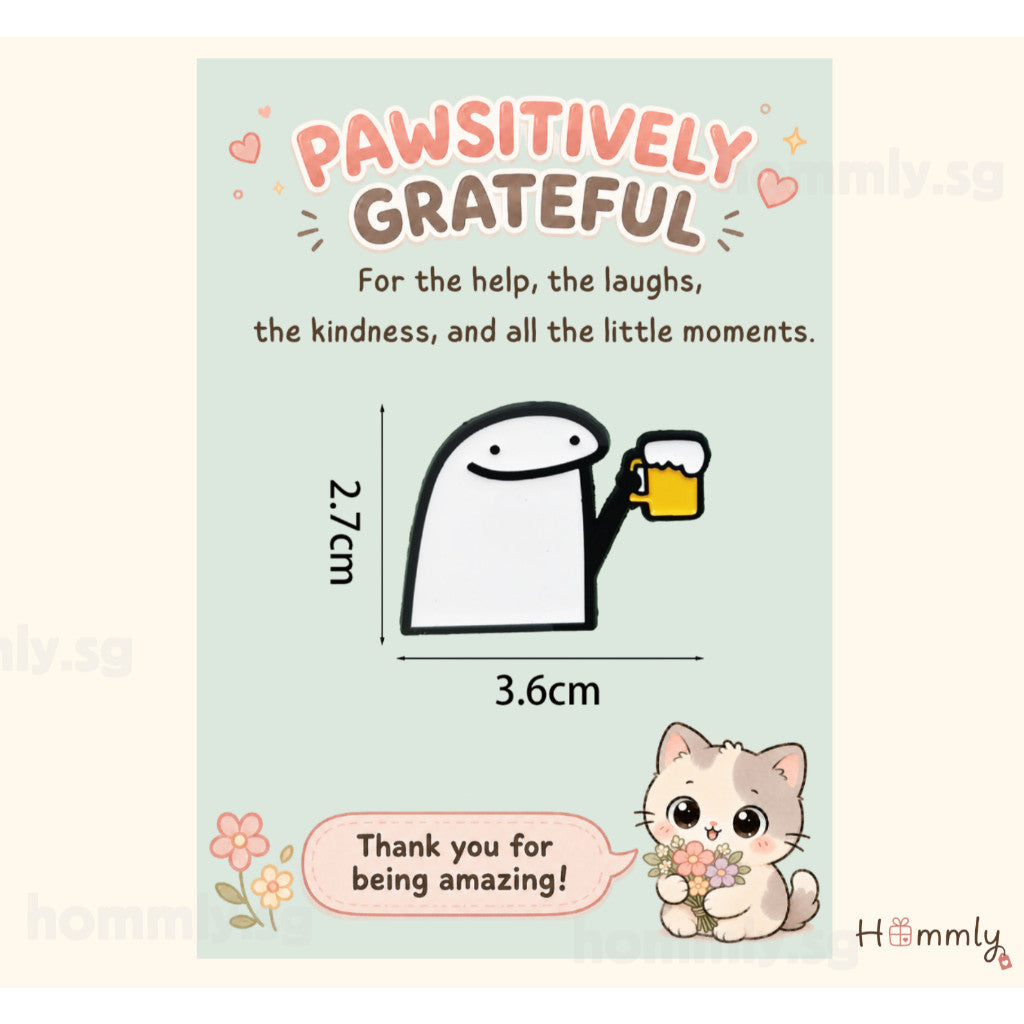 [Hommly SG Ready Stock] Card with Badge / Mix & Match Gift Set | Farewell / Appreciation Gift