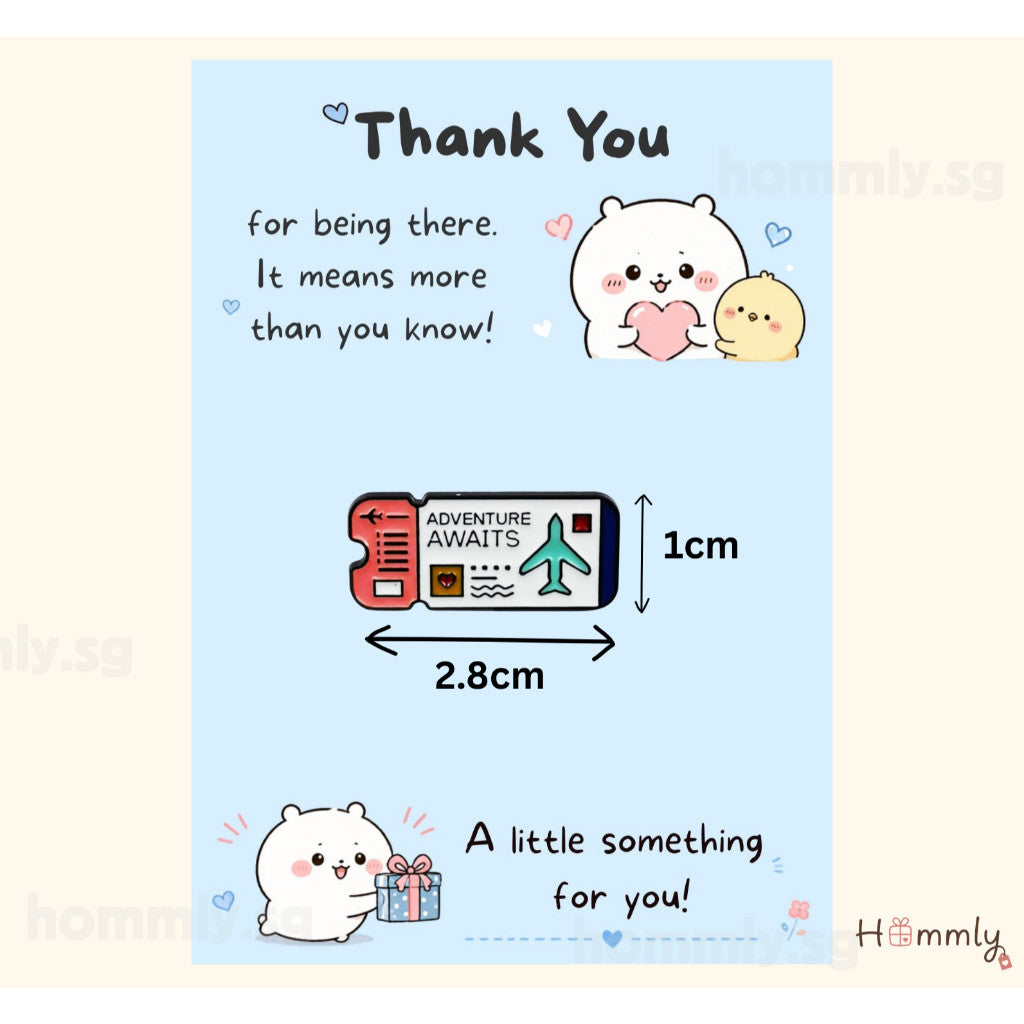 [Hommly SG Ready Stock] Card with Badge / Mix & Match Gift Set | Farewell / Appreciation Gift