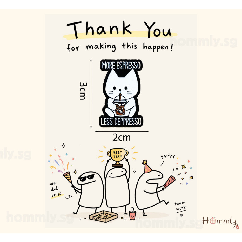 [Hommly SG Ready Stock] Card with Badge / Mix & Match Gift Set | Farewell / Appreciation Gift