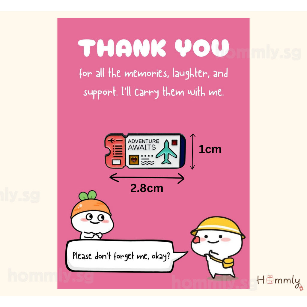 [Hommly SG Ready Stock] Card with Badge / Mix & Match Gift Set | Farewell / Appreciation Gift