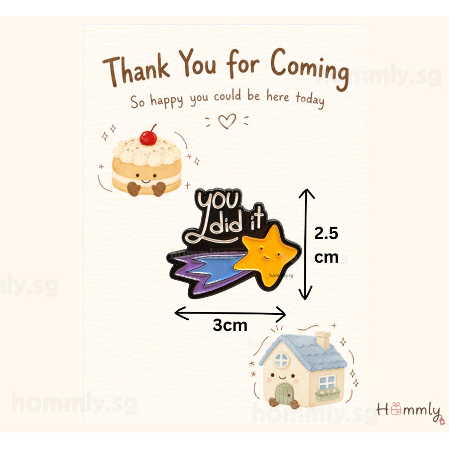 Thank You for Coming Gift Card Set – Badge – Did