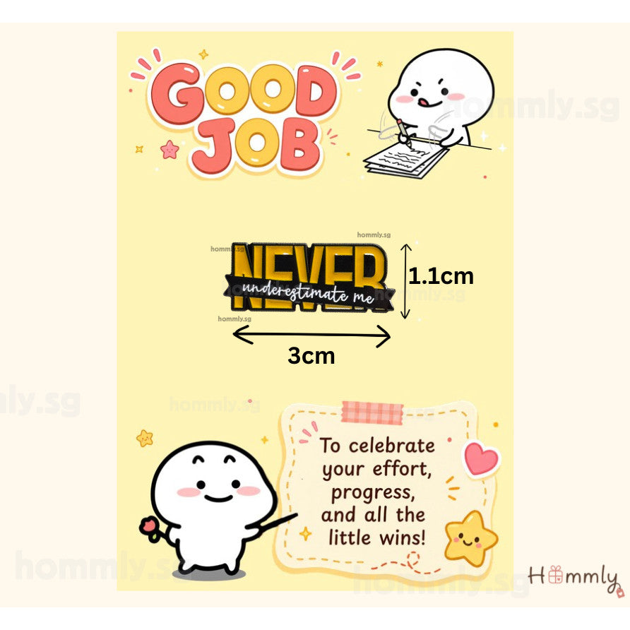 Good Job Student Reward Gift Card Set – Badge – Never