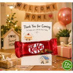 [Hommly Gift] 🎁 Housewarming & Wedding Door Gift Set – Cute Thank You Party Favour with Chocolates, Tic Tac, Badge