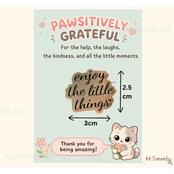 Positively Grateful Thank You Gift Card Set – Badge – Enjoy