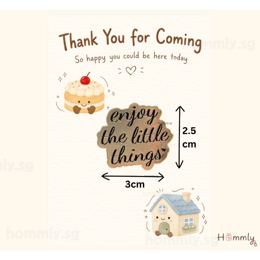 Thank You for Coming Gift Card Set – Badge – Enjoy