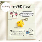 [Hommly Gift] 🎁 Appreciation Gift Card with Chocolate | Team Thank You Gift | Farewell Gift with Beige TY