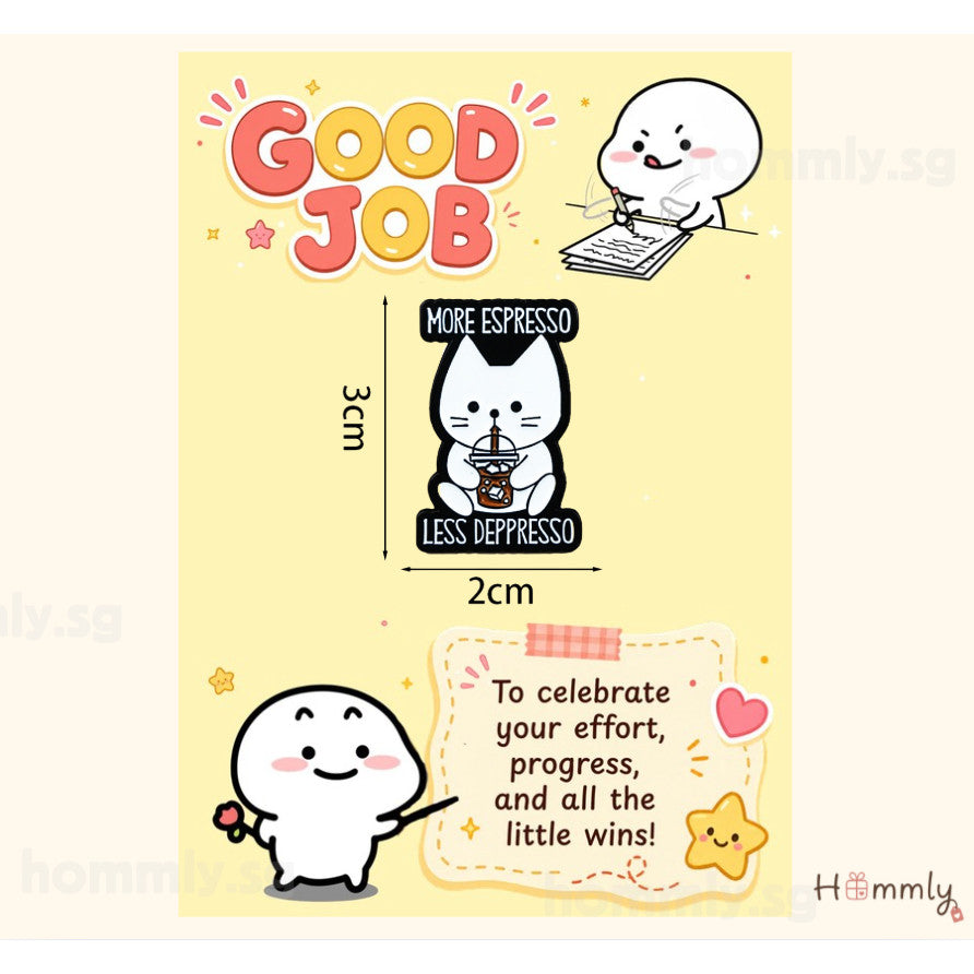 Good Job Student Reward Gift Card Set – Badge – Espresso