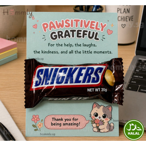 [Hommly SG Ready Stock] Appreciation Gift Card with Chocolate | Team Thank You Gift | Farewell Gift