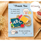 [Hommly Gift] 🎁 Teacher's Day Thank You Gift Set | Tea Bag, Sticky Notes, Badge & Star Charm Appreciation Gift
