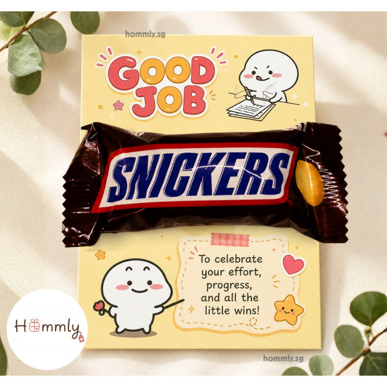 Good Job Student Reward Gift Card Set – Snickers Chocolate
