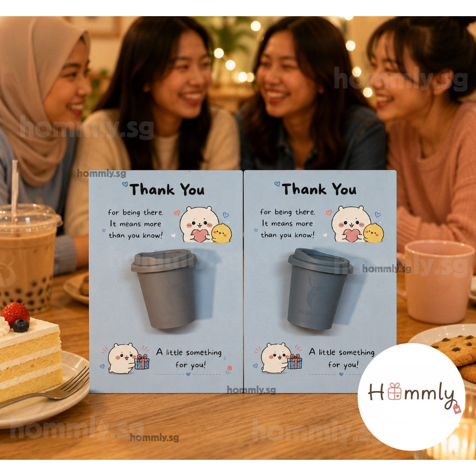 [Hommly Gift] 🎁 Appreciation Gift Card  (Blue TY) with Chocolate | Team Thank You Gift | Farewell Gift