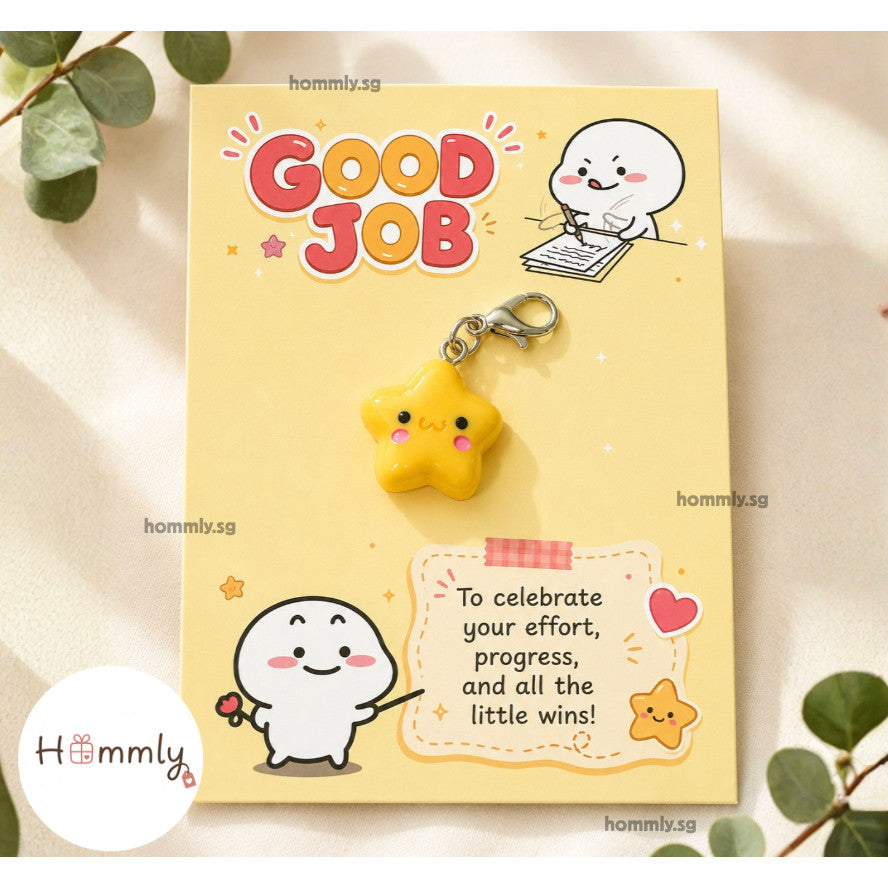 Good Job Student Reward Gift Card Set – Star Keychain