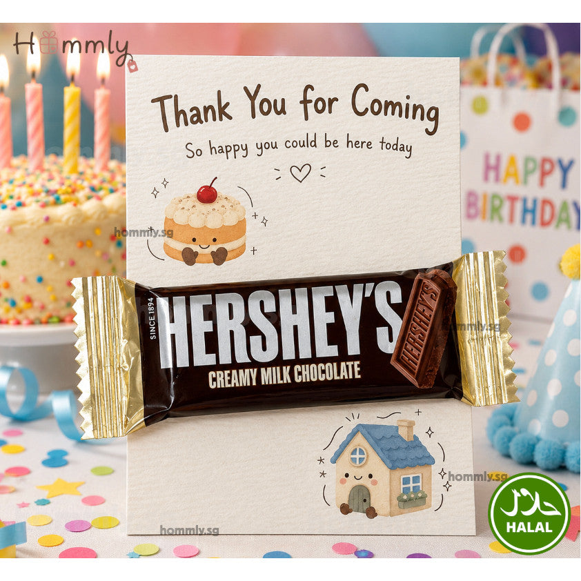 [Hommly Gift] 🎁 Housewarming & Wedding Door Gift Set – Cute Thank You Party Favour with Chocolates, Tic Tac, Badge