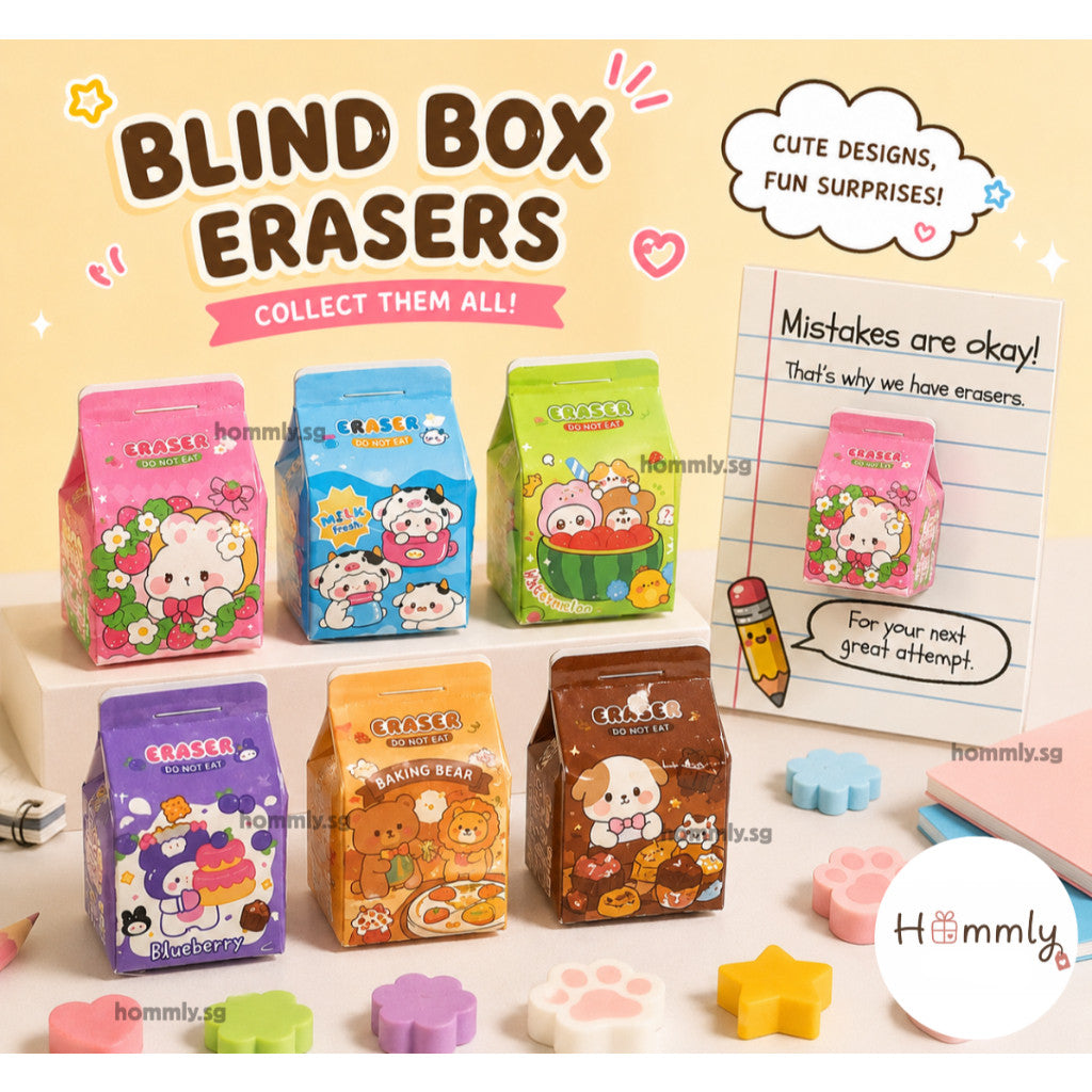 [Hommly SG Ready Stock] Reward Card + Eraser Gift Set | Teacher Classroom Prize | Children’s Day Gift