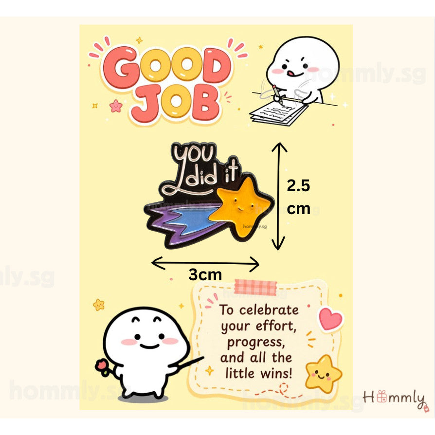 Good Job Student Reward Gift Card Set – Badge – Did