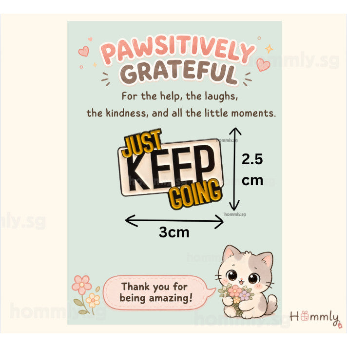 Positively Grateful Thank You Gift Card Set – Badge – Keep