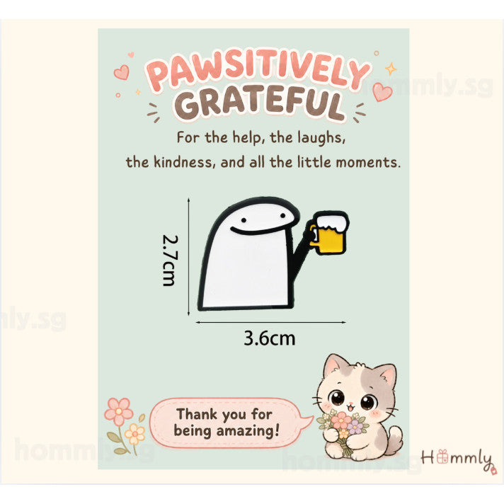 Positively Grateful Thank You Gift Card Set – Badge – Cheers