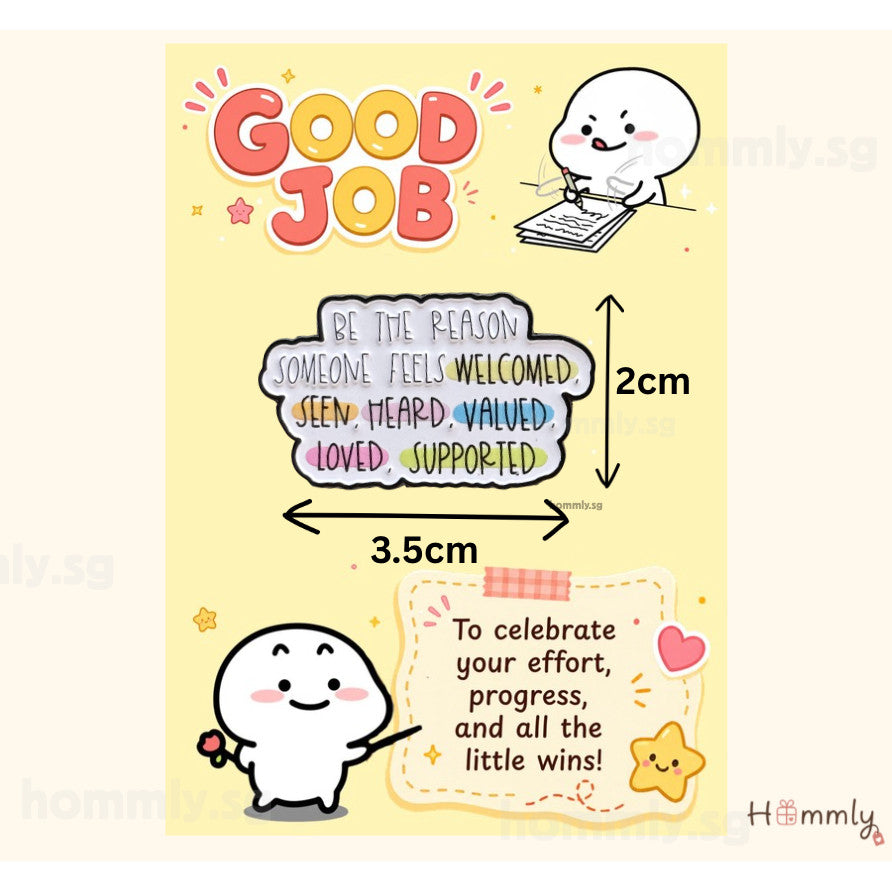 Good Job Student Reward Gift Card Set – Badge – Reason