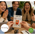 [Hommly Gift] 🎁 Appreciation Gift Card with Chocolate | Team Thank You Gift | Farewell Gift with Beige TY