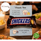 [Hommly Gift] 🎁 Appreciation Gift Card  (Blue TY) with Chocolate | Team Thank You Gift | Farewell Gift