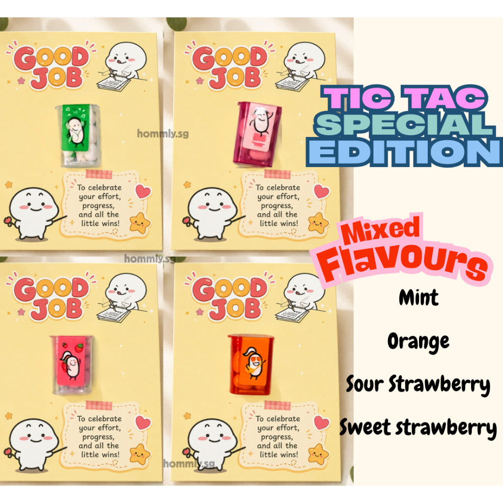 Good Job Student Reward Gift Card Set – Tic Tac – Strawberry