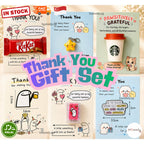 [Hommly Gift] 🎁  Customisable Thank You Gift – Mix & Match Card with Coffee, Chocolate, Candy, Badge or Star Keychain