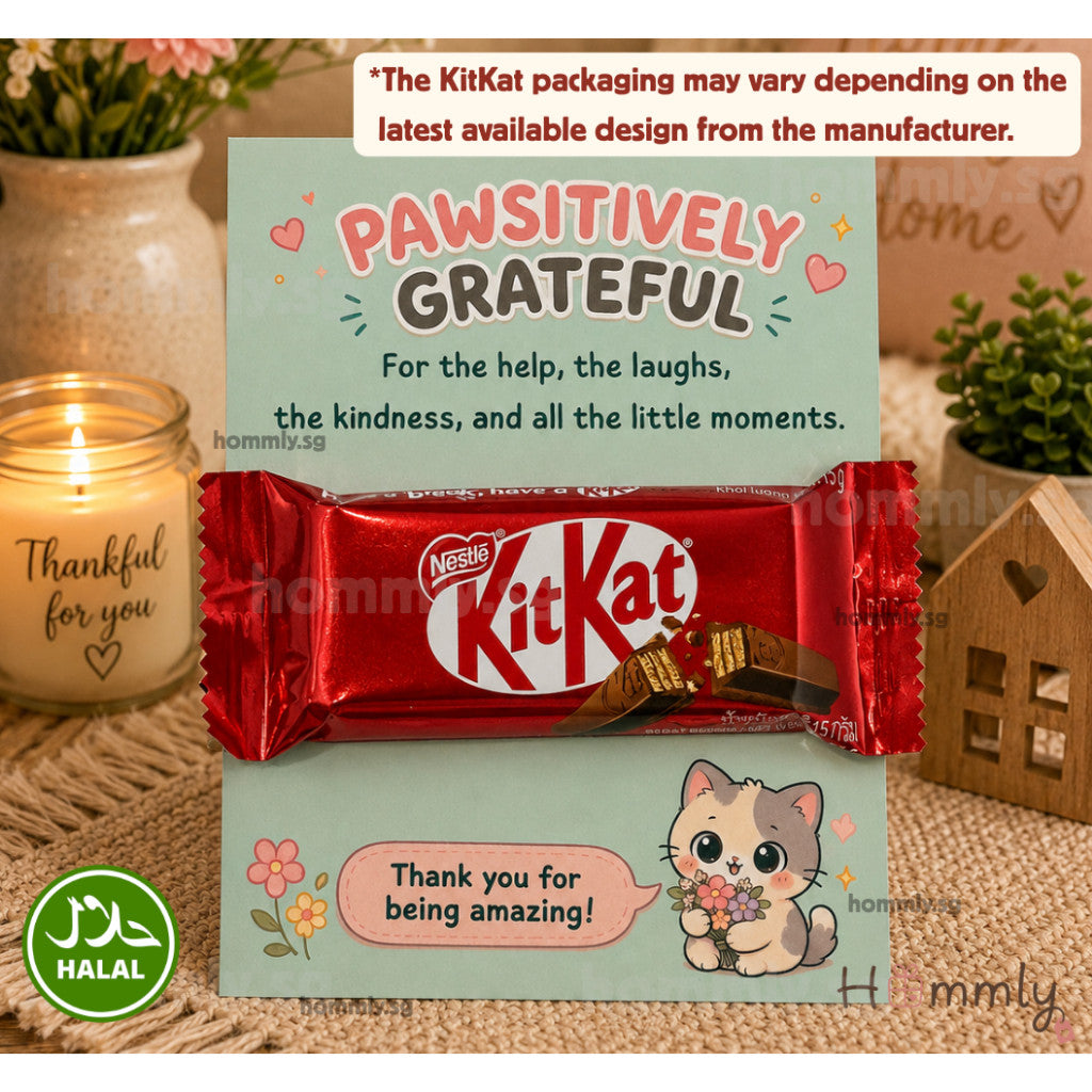 [Hommly Gift] 🎁  Customisable Thank You Gift – Mix & Match Card with Coffee, Chocolate, Candy, Badge or Star Keychain