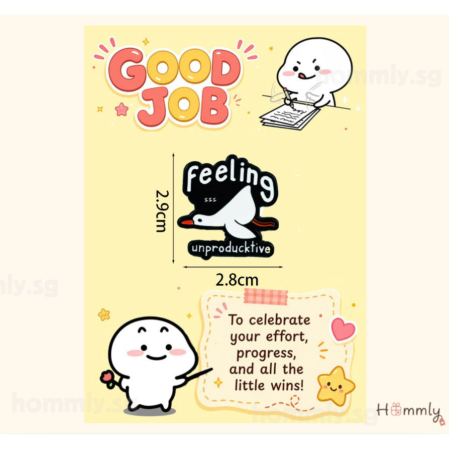 Good Job Student Reward Gift Card Set – Badge – Duck