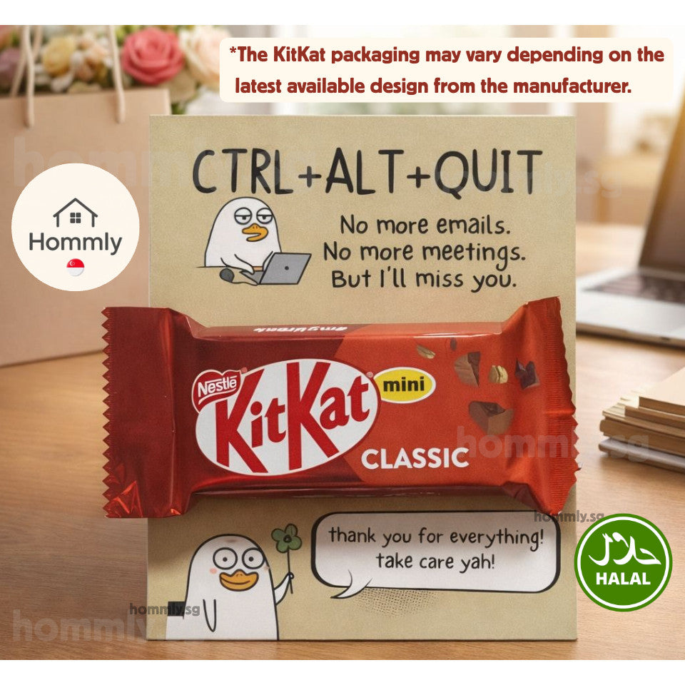 Green Farewell Gift Card Set – KitKat Chocolate