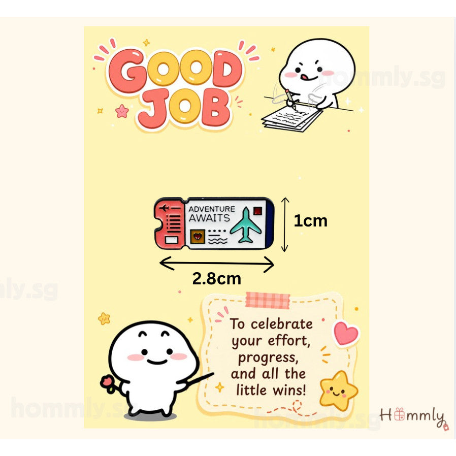 Good Job Student Reward Gift Card Set – Badge – Ticket