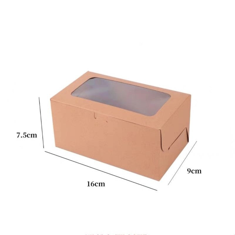 [Hommly SG Instock] 1/2/4/6/8/12/24 Cavities Window Cupcake Box/Muffin Box/Cake Box/Cupcake Liner