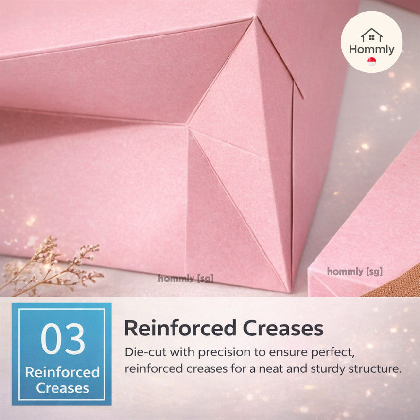 [Hommly SG Instock] Square Colour Paper Bag Cake carrier Gift bag Kraft Paper Bags Gift Bags Xmas Christmas Dessert bag