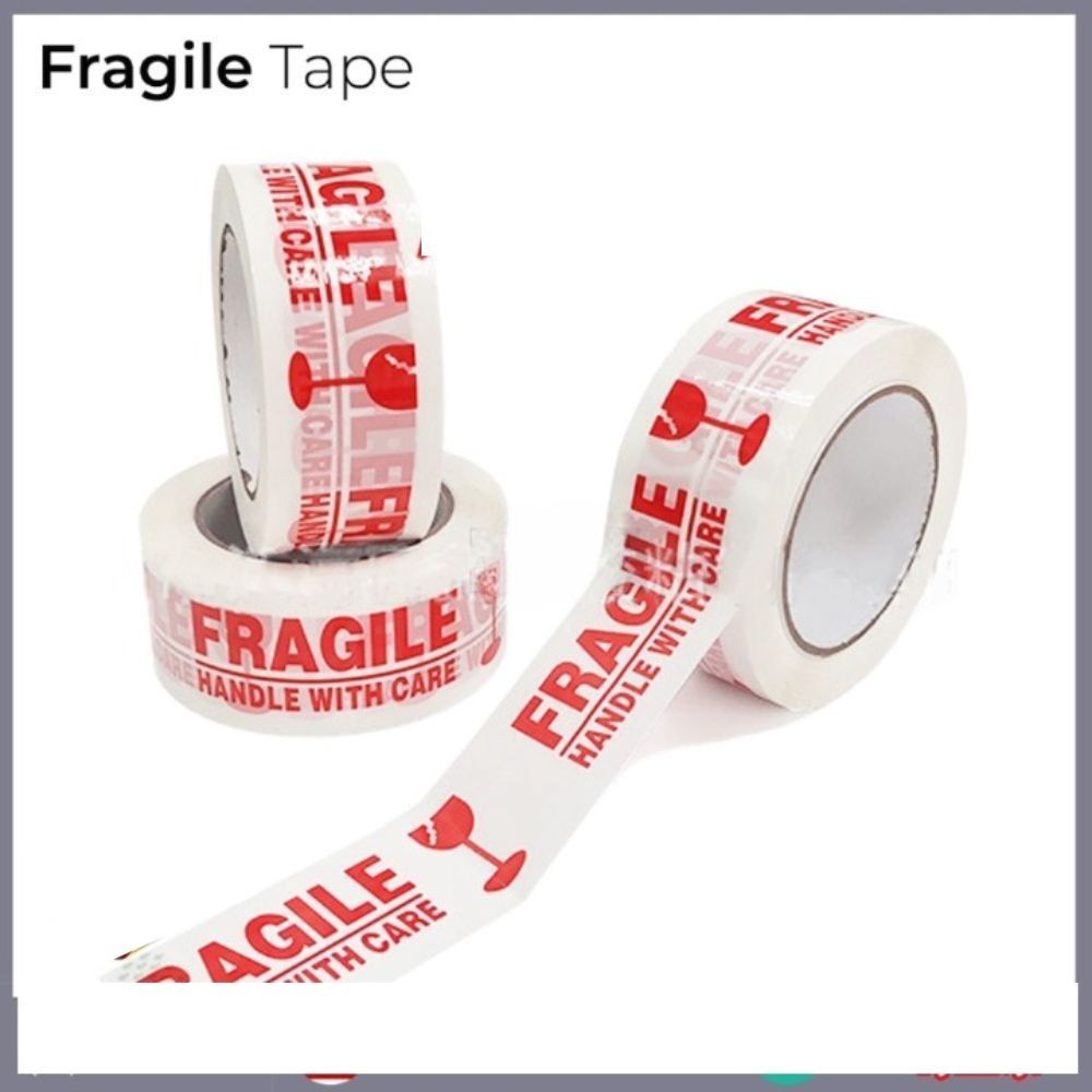 [Hommly SG Instock] 150M | Fragile Tape | Adhesive Tape | OPP Tape | Fragile Sticker | Packing Tape | Packaging Tap