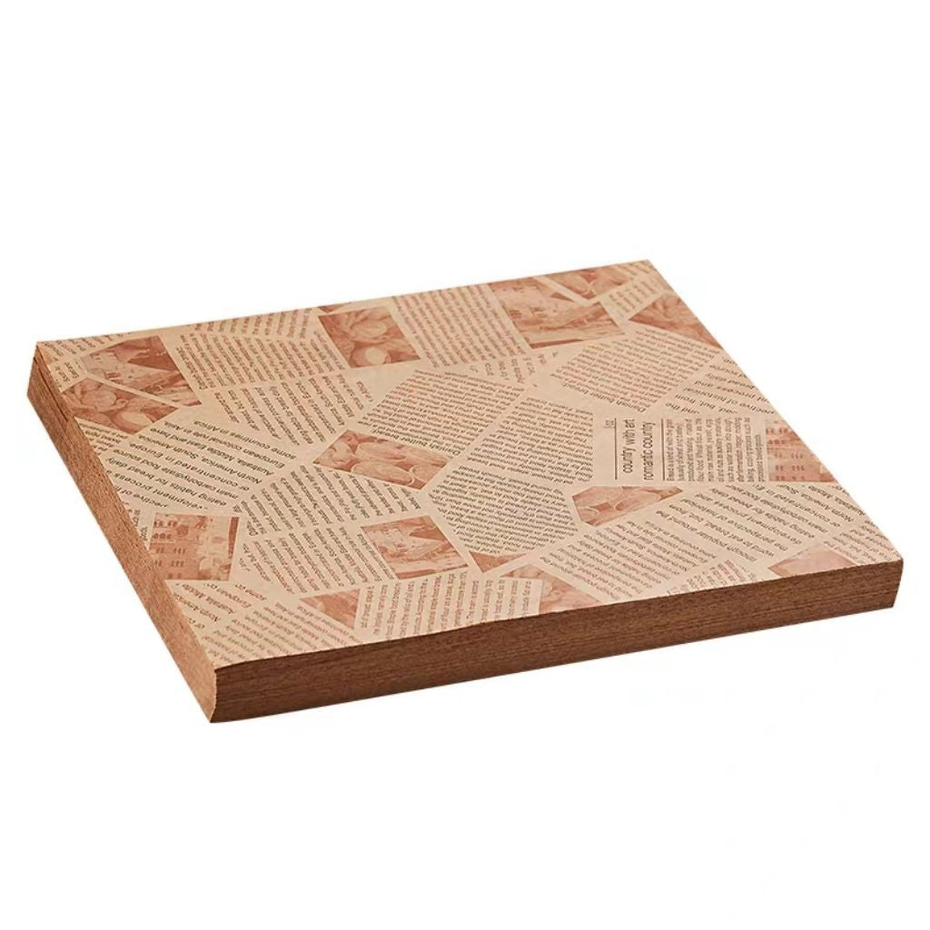 [Hommly SG Instock] 50pcs Greaseproof Paper/Oil absorbing Paper Ready Cut Precut Size/Food Packaging Paper