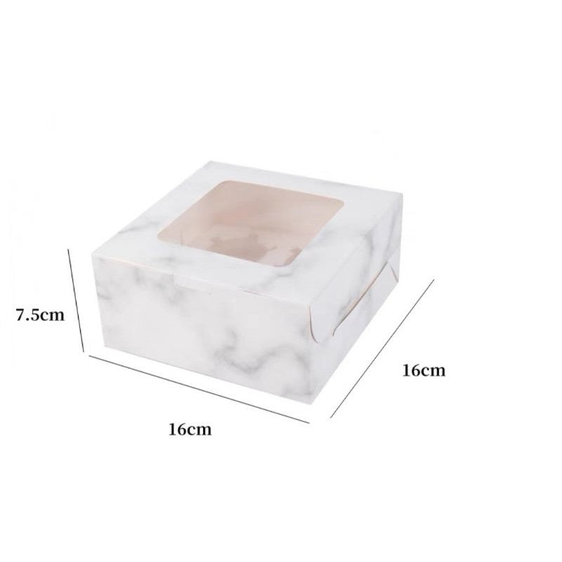 [Hommly SG Instock] 1/2/4/6/8/12/24 Cavities Window Cupcake Box/Muffin Box/Cake Box/Cupcake Liner
