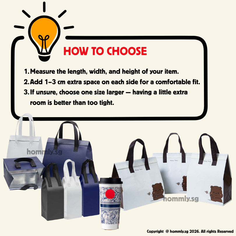 [Hommly SG Instock] Aluminum foil bag | Insulated Bag | Thermal Bag | Food Delivery Bag | Cooler bag for Frozen Food