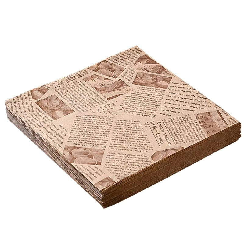 [Hommly SG Instock] 50pcs Greaseproof Paper/Oil absorbing Paper Ready Cut Precut Size/Food Packaging Paper