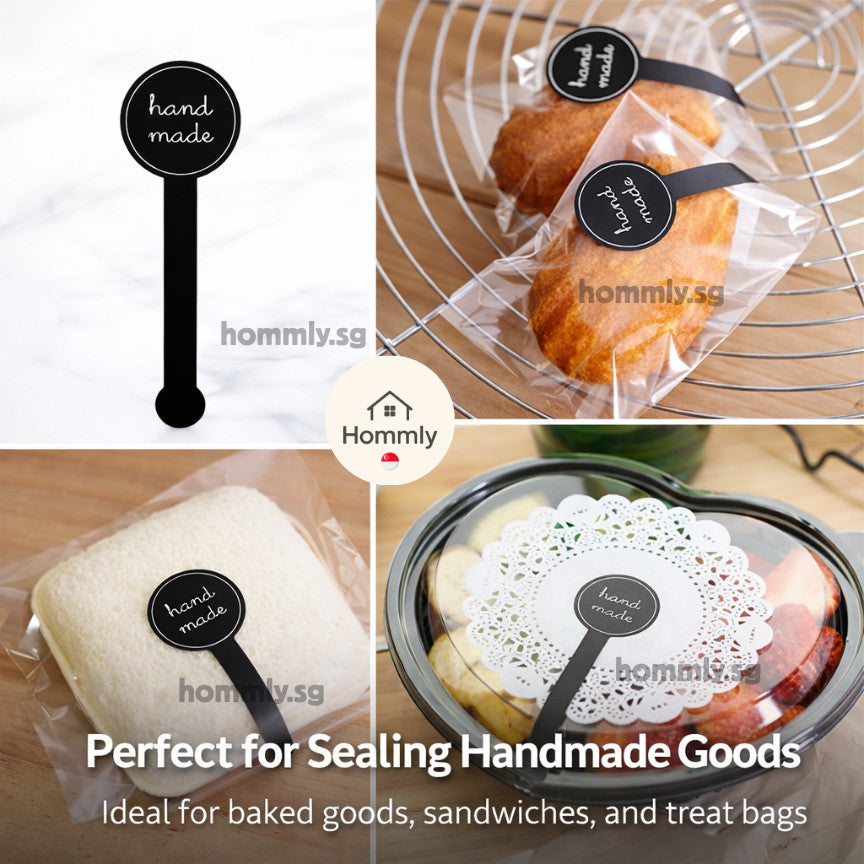 [Hommly SG Intock] Cute Thank You Stickers | Handmade Stickers | Bakery Cake Packaging Sealing Labels