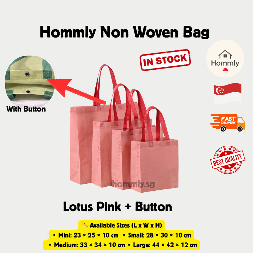 [Hommly SG Instock] Non Woven Bag Recycling Bag Gift Bag CNY Chinese new year not Paper bag Reusable Shopping Bag Door
